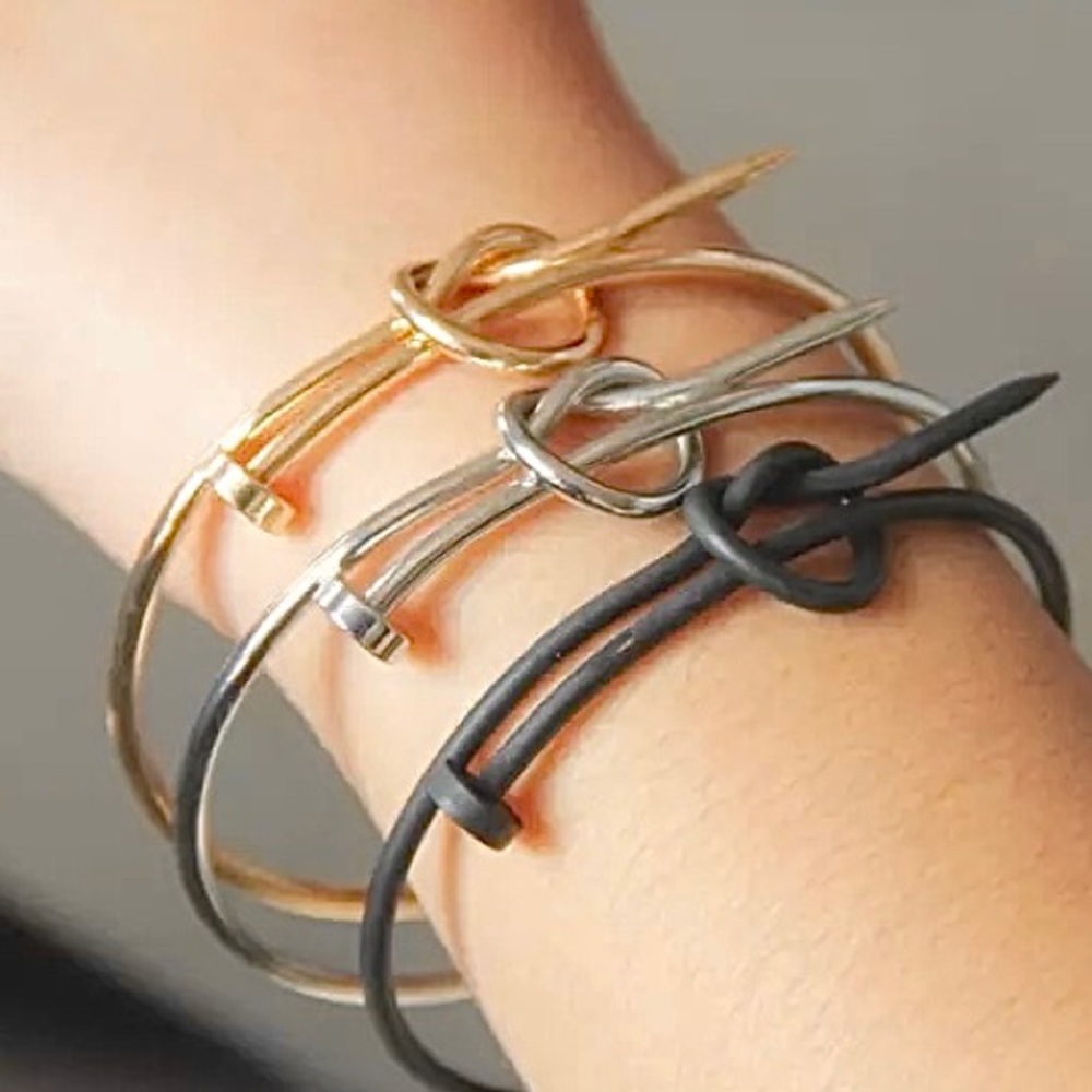 Knotted Nail Bracelet